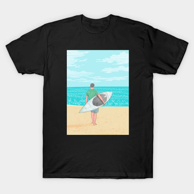 prone paddleboarder T-Shirt by comecuba67